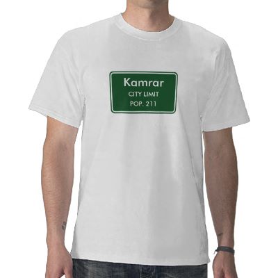 Kamrar Iowa City Limit Sign T-Shirt