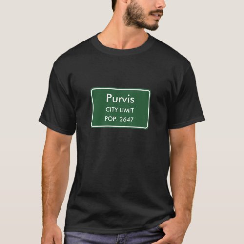 Purvis, MS City Limits Sign T-Shirt