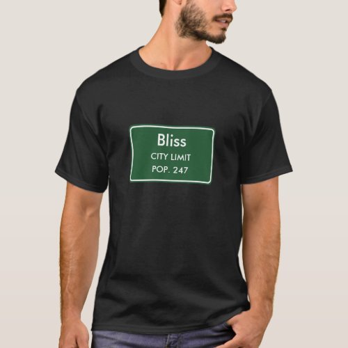 Bliss, ID City Limits Sign T-Shirt